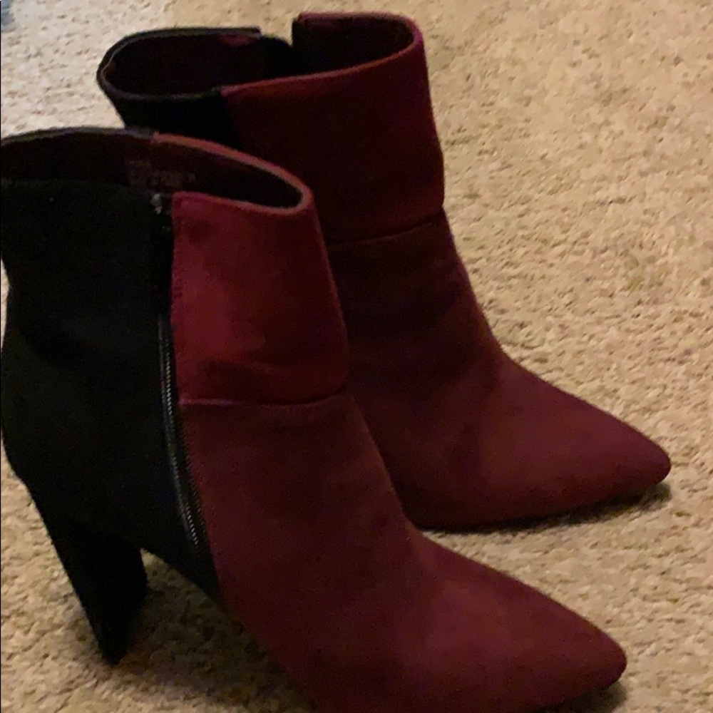 Suede ankle boots